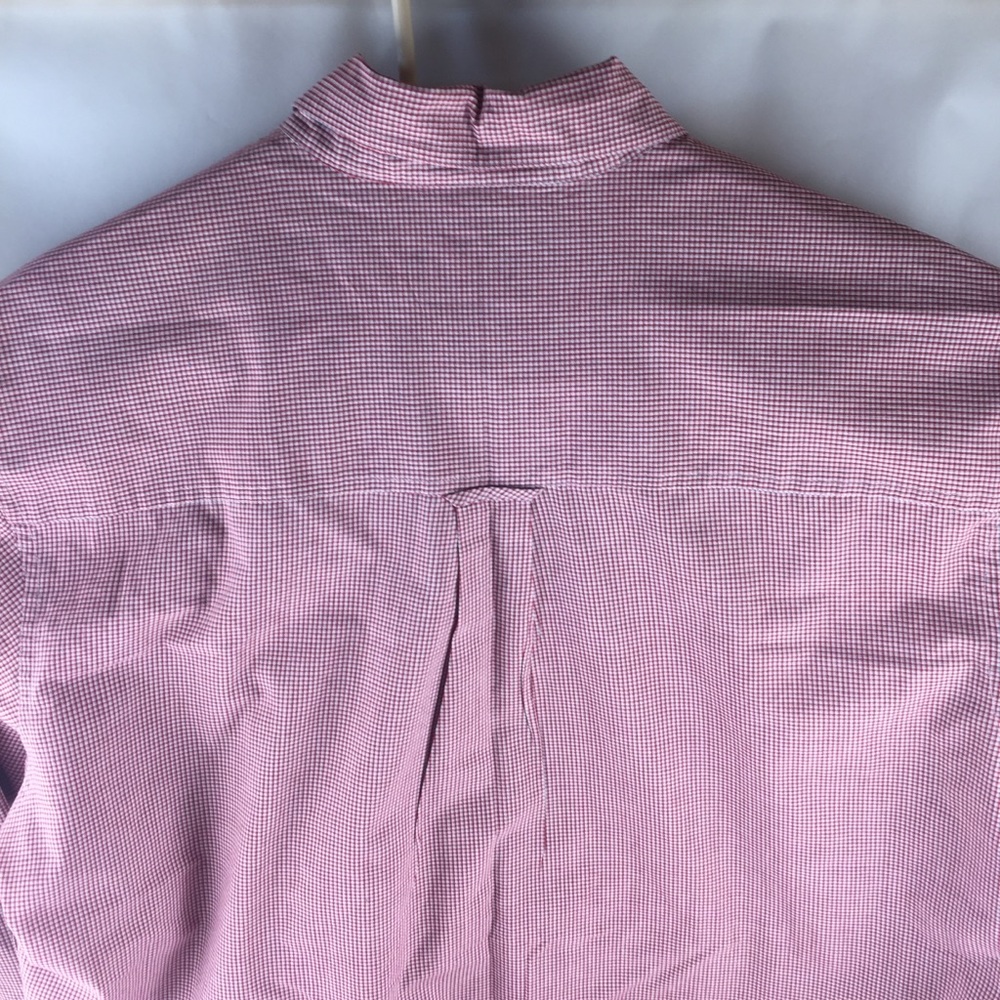 Chaps Ralph Lauren Mens Shirt Size L Button Down Long Sleeve Red White - Picture 3 of 4